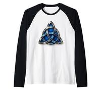 Nodo della Trinità celtica Scozzese - Simbolo di Triquetra Maglia con Maniche Raglan