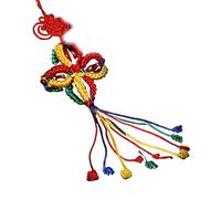 Nodo di buon auspicio intrecciato a mano da 30 cm, per offerte buddiste tibetane, 2 pezzi