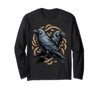 Nodo norreno - Odins Raven Viking Midgard Thor Walhalla Maglia a Manica