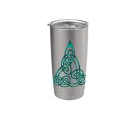 Nodo Triangolo Con Doppi Fili Blu Bicchiere termico in acciaio inox doppia parete