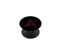 Nodo Triangolo Con Fili Doppiati Rosso PopSockets PopGrip Adesivo