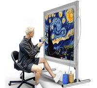 NODOCA Kit Tufting Telaio Tufting Tappeto, 135cm più recente Telaio in Alluminio Metallo per la Realizzazione di tappeti, Kit in Tessuto tufting, Telaio per Tappeto per Forniture tufting