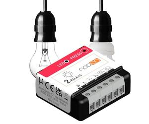 NodOn - Zigbee 3.0 - Modulo di illuminazione On/Off a 2 canali, 2x3 A, Zero Crossing, installabile nel quadro elettrico, compatibile con Home Assistant, Homey, SmartThings, Jeedom, Z2M e ZHA