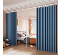 NoDrill ain Rofor - Divisorio termico Ilated Blackout ains FloortoCeiling Space Separator blu adatto a larghezza 6,2 m 7,2 m