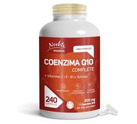 Noebis Pharma Coenzima Q10 Complete 200 mg per Dose - 720 Capsule Vegetali (3 x 240) con Vitamine C, E, B1 e Selenio - Confezione Tripla
