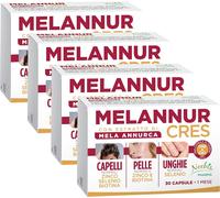 Noebis Pharma MelannurCres - 30 Capsule - Mela Annurca e Biotina 4 Pc