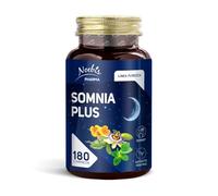 Noebis Pharma Somnia Plus - Melatonina 1 mg, Vitamina B6, Passiflora, Melissa ed Escolzia - 180 Compresse