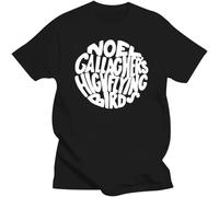 Noel Gallagher - Maglietta da uomo con motivo a cerchio, colore: Nero, Nero , S