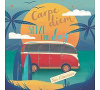 Noel Tatt Biglietto di auguri "Carpe Diem", vivace design retrò, motivo: camper