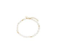 Noelani Bracciale da Donna in Argento 925, con perla coltivata d'acqua dolce, 16+3 cm, oro, Fornito in confezione regalo per gioielli