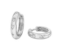 NOELANI - Orecchini da Donna in Argento 925 - con Zircone - Creoli - NOE-E0022