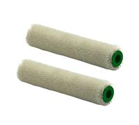 Nölle 10705201 velour rullo di vernice, verde/bianco, 10 cm, set da 2 pezzi