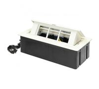 NOEN Cassetta per mobili con telaio per prese OR-GM-9010/W