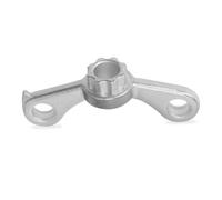 Noenaeni 1 strumento di smontaggio della pedivella per bicicletta, resistente, color argento, compatibile con strumento di rimozione della manovella Shimano per una vasta gamma di biciclette, per una