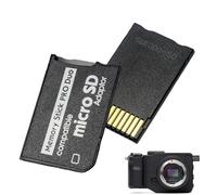 Noenaeni 2 adattatori per schede di memoria per PSP 1000, 2000, 3000, da micro SD a PSP Memory Stick PRO Duo MagicGate, strumenti da TF a MS per Playstation portatile, fotocamera, Handycam
