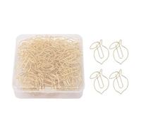 NOENNULL 100 Pezzi Clip di Carta Al limone: Graziose Clip per Segnalibri a Forma di Frutta, Forniture per la Scuola Dell'ufficio D'oro con Scatola di Immagazzinaggio, Divertente