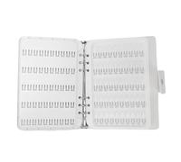 NOENNULL 150 Colori Display per Unghie Display Campione Unghie Swatchs Book Shootory Art Art Display con un Chiodo in Pelle PU FINE FINK