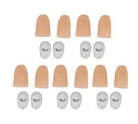 NOENNULL 5 Paia di Luci per Le, Luce Magica per Il Pollice, Trucco Magico per Il Dito Magico, Dito Artificiale, Strumento Giocattolo per Scherzi per Halloween (Gialla)