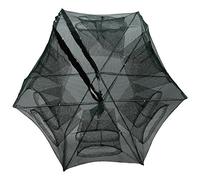 NOENNULL 6 Fori 12 Fori Trappola Automatica per Rete da Pesca Gabbia per Gamberetti Trappola per Pesci Pieghevole in Nylon per Granchi per la Pesca, Facile da Usare, Design Speciale con (12 buche)