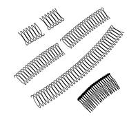 NOENNULL A Forma di Pettine di Finitura dei Capelli, Strumento di Styling del Supporto per Mini Botti con Perni Invisibili per Flyaways, Accessori per Capelli di Styling Marginale (nero 1)