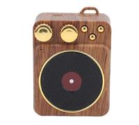 NOENNULL Altoparlante Musicale retrò Vintage Bluetooth V5.0 Altoparlante Wireless Portatile per Decorazioni per L'home Office Metallo di Plastica 3,03x2,36x1,50 Pollici