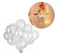 NOENNULL Bobo Palloncini Trasparenti Riutilizzabili Decorazioni per Feste Fai da Te Palloncini a per Anniversario di Matrimonio, 50 Pezzi da 15,7 Pollici