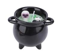 NOENNULL Candela del Cranio, Candela di Cabdele Stregone Ceramica Ceramica Riutilizzabile Scheletro Profumato di Candele per la Camera da Letto da Letto da Letto