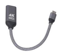 NOENNULL Cavo Adattatore Interfaccia Multimediale Ad Alta Definizione 4K 60Hz USB C a Interfaccia Multimediale Ad Alta Definizione Plug and Play per Visualizzazione Home Theater Tessuto Intrecciato