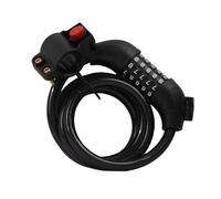 NOENNULL Cavo Combinato per Bicicletta Chloss a 4 Cifre, Cavo Tavolo di Ripristino di Sicurezza a Spirale Lungo 47 Pollici Chloss, Accessori Antifurto per Mountain Bike, Bici Strada, Bicicletta (#1)