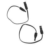 NOENNULL Cavo in Rame da 6 mm² Cavo di Prolunga Solare 1 Paio con Connettori Maschio Femmina Nylon Ignifugo Resistente al Sole Resistente all'Acqua IP67, Solare con Connettori per (0,5 m/1,6 Piedi)