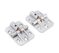 NOENNULL Cerniera per Porta Rotazione Silenziosa e di 90 Gradi per Armadi Guardaroba, Armadio, Limite di 180 Gradi in Lega di Zinco da 2 Pezzi, Nichelato