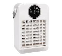 NOENNULL Condizionatore Portatile Mini Ventola di Raffreddamento da Tavolo Compatta per Dormitorio di Ufficio Domestico con Serbatoio D'acqua da 700 Ml e 3 velocità del 7 Colori di Luce per Camere