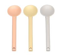 NOENNULL Confezione 3 Mini Spatole per Trucco in Metallo, Pala per Trucco in Metallo, Spatola per Cosmetici, Testa Rotonda, Leggera, Multifunzionale, Piccolo Cucchiaio per Crema per il, per il