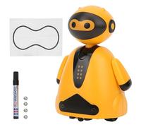 NOENNULL di Tracciamento Induttiva Che Segue il Giocattolo Educativo per Auto Robot per Bambini 3+ LR44 X 4 4,5"x2,5"x2" Serbatoio, Veicolo di Ingegneria, Robot (777-631)
