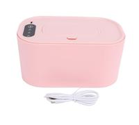 NOENNULL Dispenser Scalda Salviette Umidificate per Bambini Il Supporto Scalda Salviette con Riscaldamento Superiore Contiene 80 con 3 Spie Luminose (Rosa)
