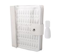 NOENNULL Display per Smalto per Unghie 150 Colori, Libro di Carte Campione di Unghie Professionale con Punte Bianche False per Unghie, Portafoglio di Pelle PU per Salone per Unghie,