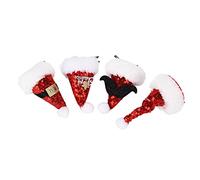 NOENNULL Fermagli per Capelli Natalizi Graziosa Clamp/Holder in Metallo con Superficie Liscia per il Design Dell'acconciatura per la Famiglia e gli Amici Materiale Peluche e Non Tessuto