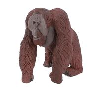 NOENNULL Figurina Realistica di Orango Mini Modello Animale Solido della Fauna Selvatica per la Decorazione Educativa dei Bambini del Giocattolo di Apprendimento Cognitivo in PVC