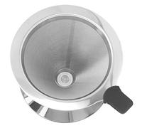 NOENNULL Filtro Antigoccia per caffè a Rete a Doppio Strato in Acciaio Inossidabile per un Gusto di caffè Ideale, Facile da Pulire per la Casa e i Viaggi (1-2 tazze)