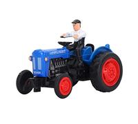 NOENNULL Giocattolo per Trattore Agricolo Modello di Simulazione Squisito per Bambini Materiale Plastico in Lega di Gioco Educativo per Bambini di età Superiore a 3 Anni (Blu)