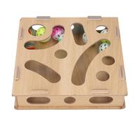 NOENNULL Giocattolo puzzle per gatti, giocattolo interattivo, puzzle, labirinto di legno, albero tiragraffi, scatola giocattolo per gatti, divertente interattivo, divertente