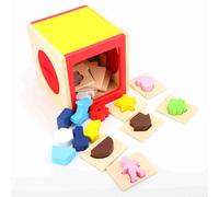 NOENNULL Gioco di Abbinamento per L'allenamento della Memoria dei Bambini, Giocattolo Interattivo per L'educazione Precoce, per Sviluppare abilità Pratiche, Giocattolo in Legno per Bambini Dai 3