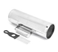 NOENNULL Guiro Shaker in Alluminio Sussidi Didattici Musicali Durevoli per Spettacoli di Feste con Raschietto per Musicisti Argento 1 Set