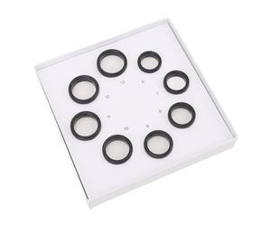 NOENNULL Il Kit di Dimensionamento Intelligente degli Anelli Determina con Precisione la Dimensione del Dito per la salute. Kit Modello di Anello in Plastica da 6 a 13 Dimensioni per Tutte le
