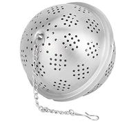 NOENNULL Infusore a Sfera Filtrante per Colino da tè in Acciaio Inossidabile per tè e Spezie, Sicuro e Durevole, Accessori da per Pentole Calde, Dimensioni 2,4" in Acciaio Inossidabile 304 (L)
