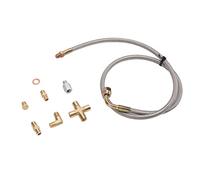 NOENNULL Kit di di Alimentazione Dell'olio, T3 T4 T04E T60 T61 T61 T70 Kit di di Ritorno Dell'olio, di Scarico Dell'olio in Metallo con Raccordo 1/8npt AN4, per Circolazione