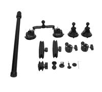 NOENNULL Kit di supporto a ventosa per auto X5 X4 X3 X2 Action Camera Auto Tetto Fotocamera Supporto e 120 cm Selfie Stick Ventosa Auto Set per Paravento Parabrezza e Finestra