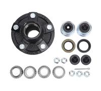 NOENNULL Kit Ruota per Rimorchio Barca, 2 Set Kit Rimorchio per ASSE da 2000 Libbre Ruota per a 5 Alette con 5 Bulloni da 4, Pollici Cerchio per per