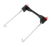 NOENNULL Kit Staffa di Fissaggio Universale Durevole per Batteria per Supporto Batterie 55-100AH Riduzione del Rumore per Auto in Lega di Alluminio e Gomma