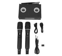 NOENNULL Microfono Portatile Microfono Wireless Microfono Dual Wireless Mics Ricevitore Ricaricabile Anti Uhling Plug and Play Microoke Wireless Micro -Karaoke Microfono per Cantare a
